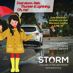 June Monsoon: Unsafe Driving social media graphic