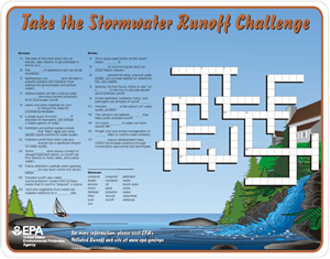Stormwater Runoff Challenge Crossword